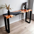 Mesa Arrimo Madera Nativa con Recina Epoxica